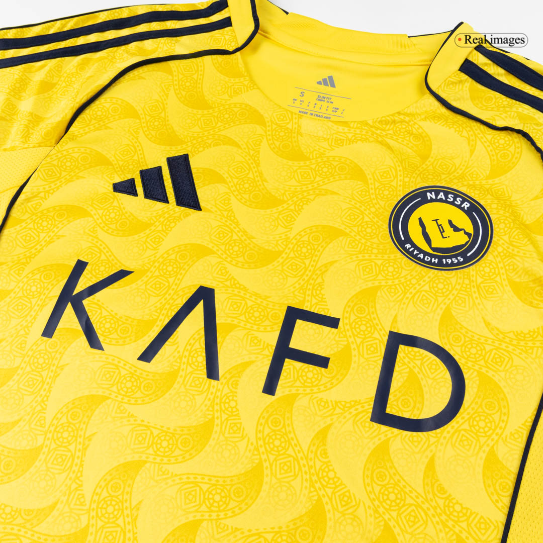 Al Nassr Mens Home Soccer Jersey 2025/26 Yellow