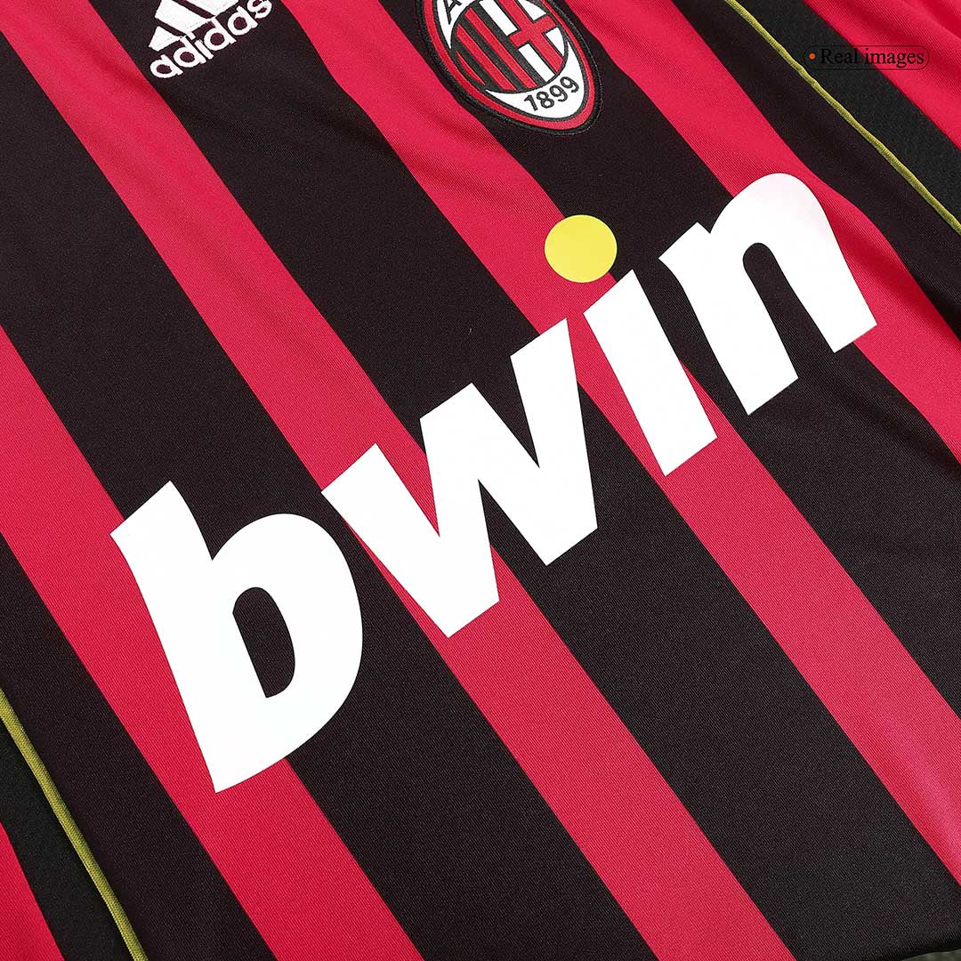 Retro AC Milan Mens Home Soccer Jersey 2006/07 Red&Black