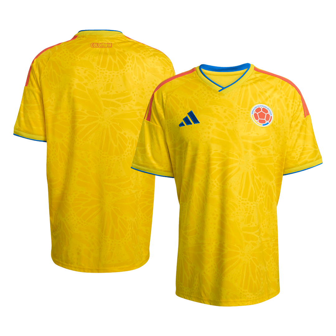 Colombia Mens Home Soccer Jersey World Cup 2026 Yellow