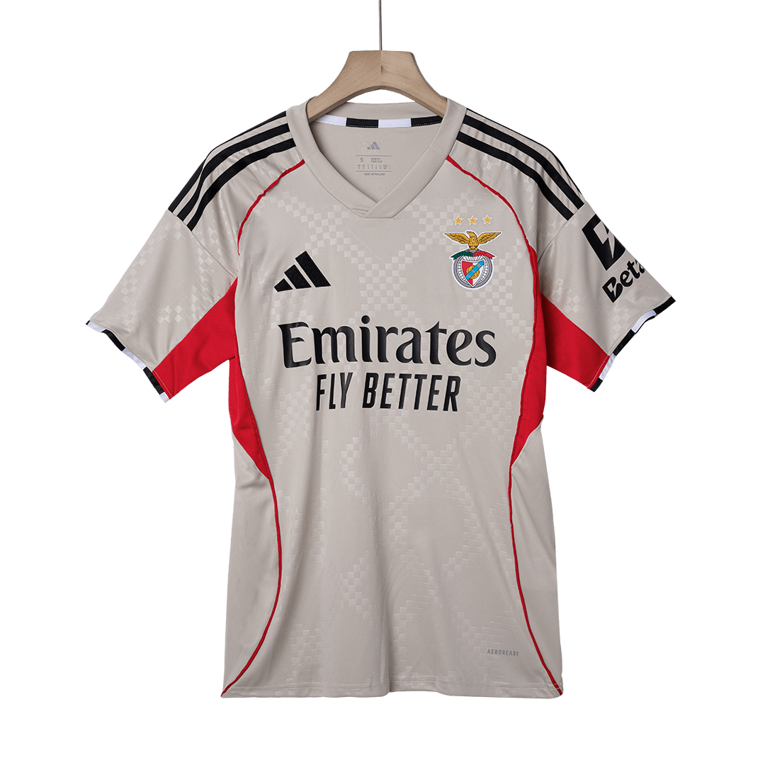 Benfica Mens Away Soccer Jersey 2025/26 Beige