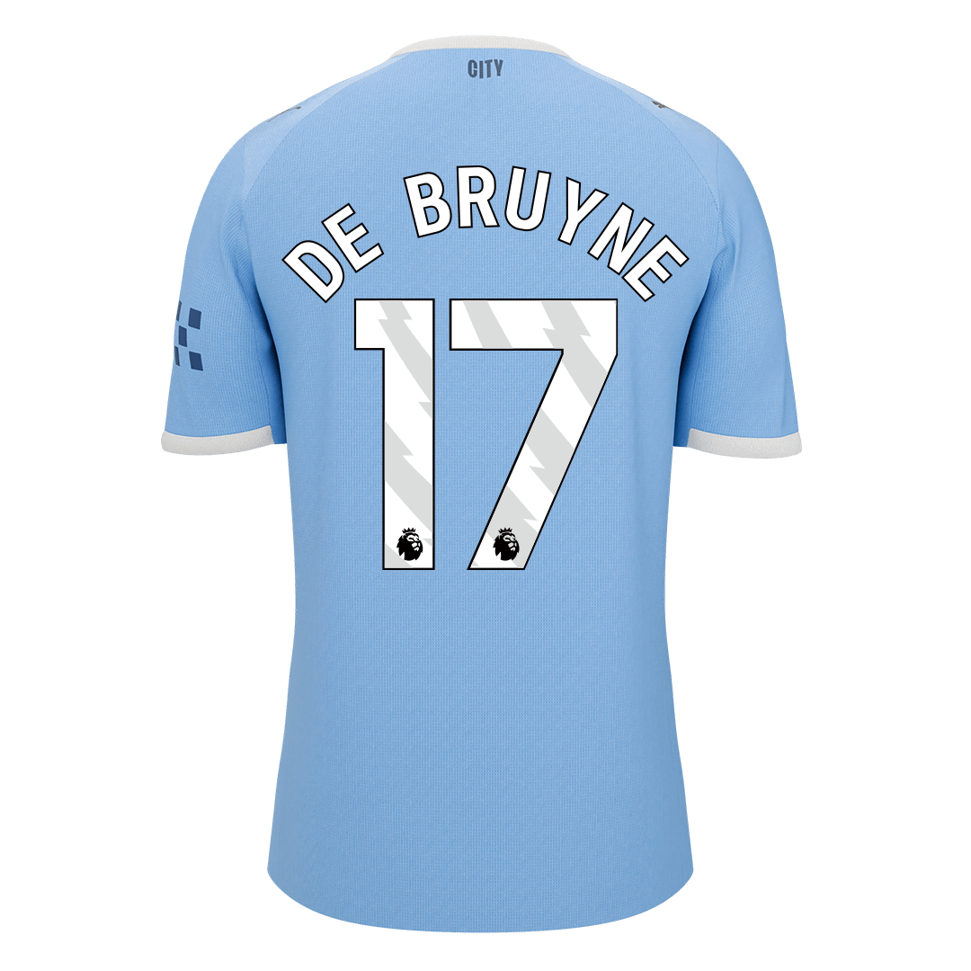 DE BRUYNE #17 Manchester City Mens Home Soccer Jersey 2025/26 Blue [PREMIUM]