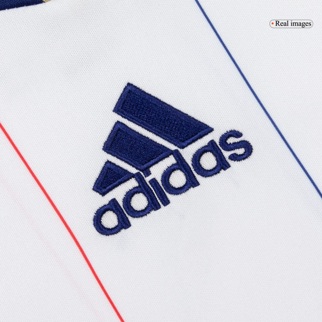 Retro France Mens Away Soccer Jersey 2010 White