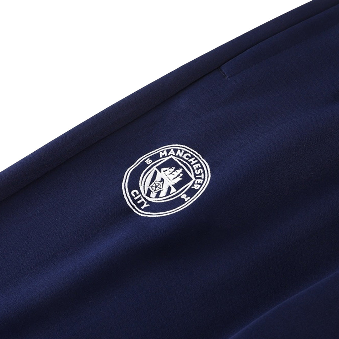 Manchester City Mens Training Tracksuit Kit 2025/26 Navy