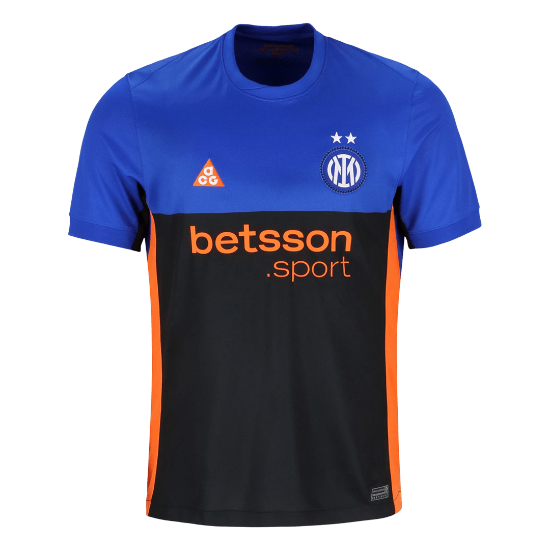 Inter Milan Mens Fourth Away Soccer Jersey 2025/26 Black&Blue
