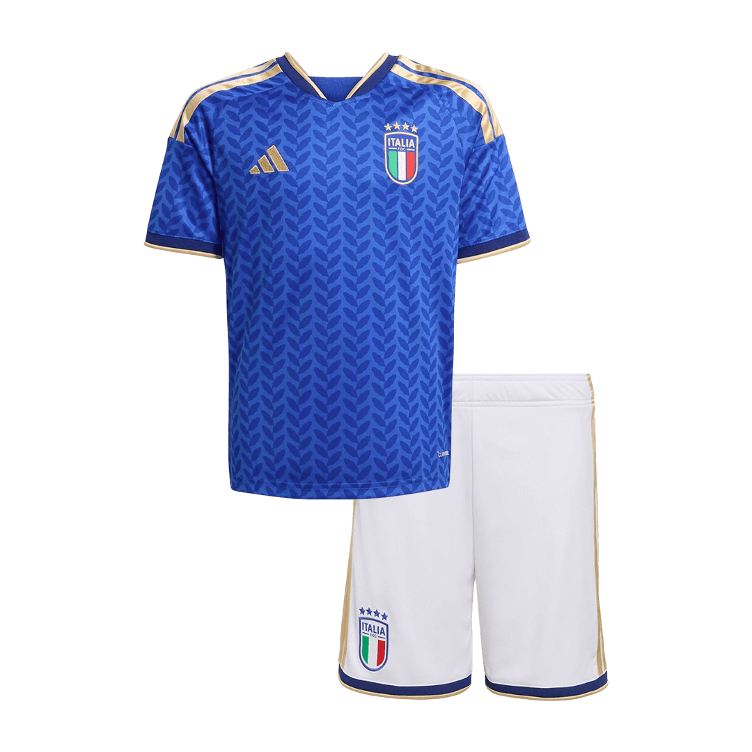 Italy Kids Home Soccer Kit World Cup 2026 Blue [PREMIUM]