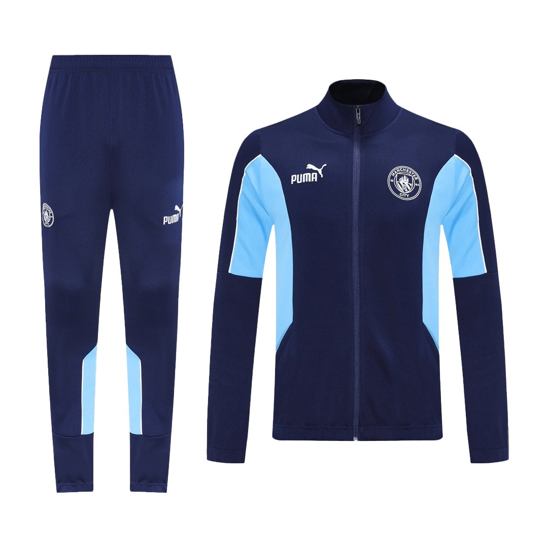 Manchester City Mens Training Tracksuit Kit 2025/26 Navy