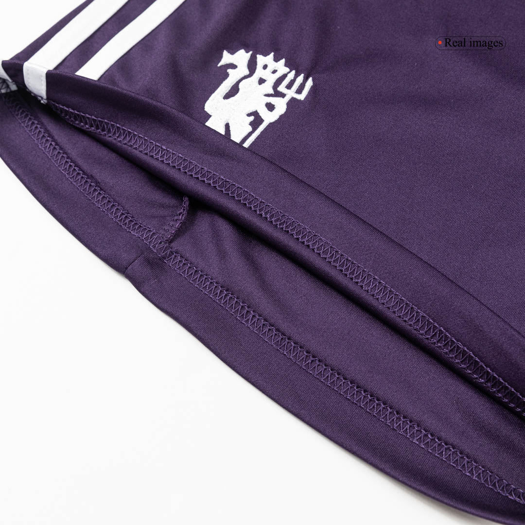 Manchester United Mens Away Soccer Shorts 2025/26 Purple