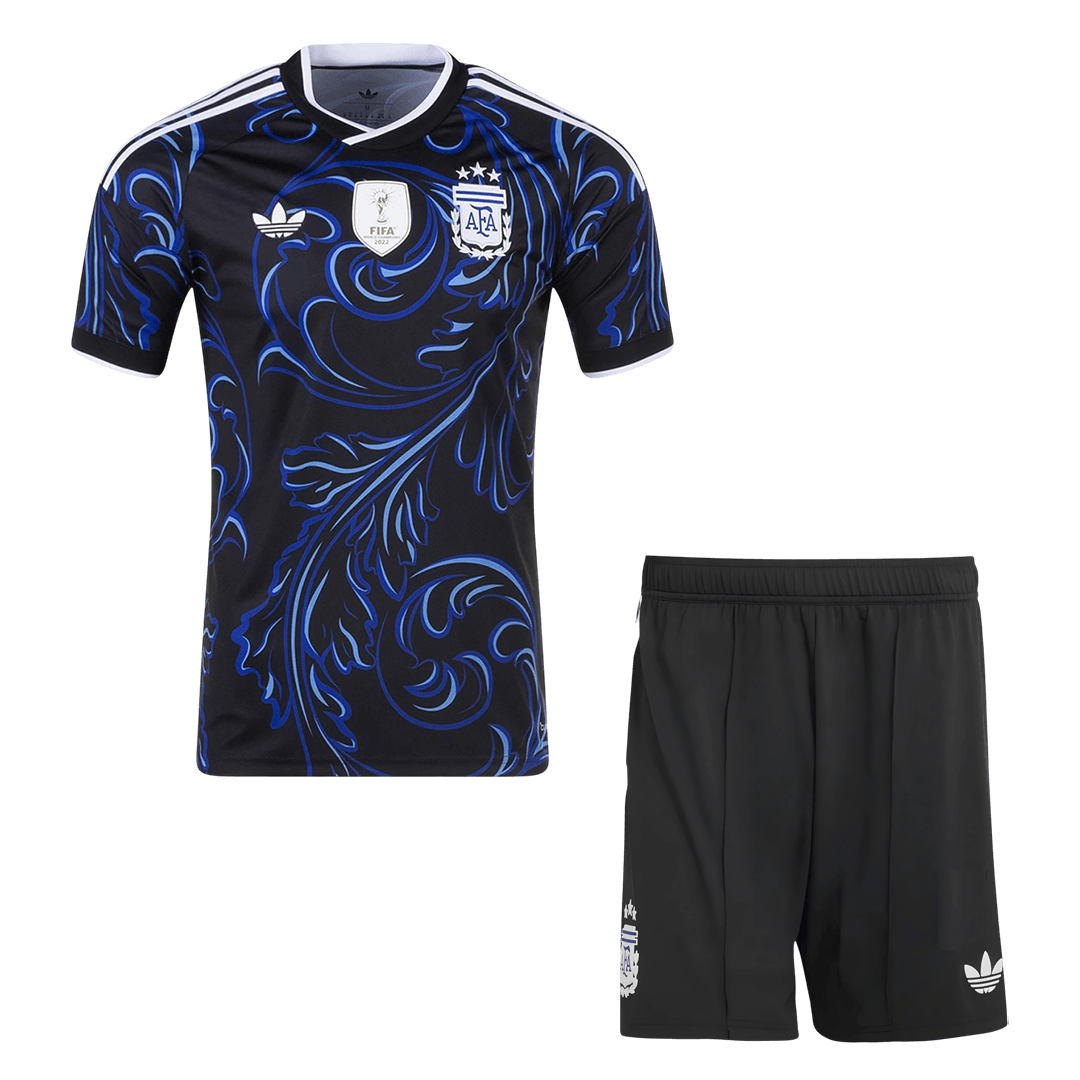 Argentina Mens Away Soccer Kit World Cup 2026 Black