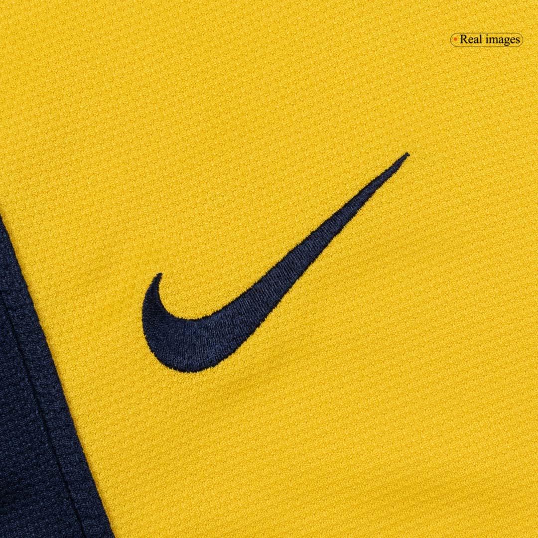 Retro Atletico Madrid Mens Away Soccer Jersey 2013/14 Yellow