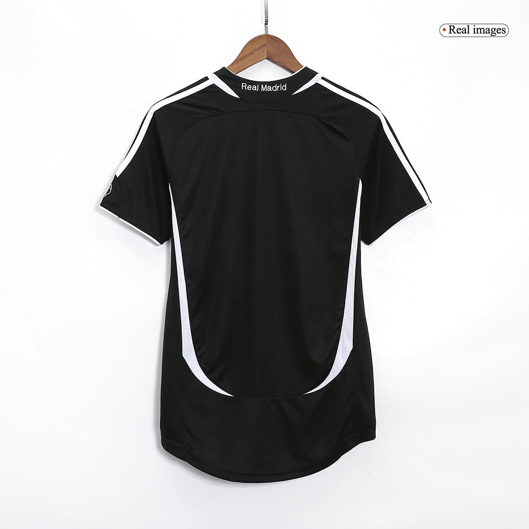 Retro Real Madrid Mens Away Soccer Jersey 2006/07 Black