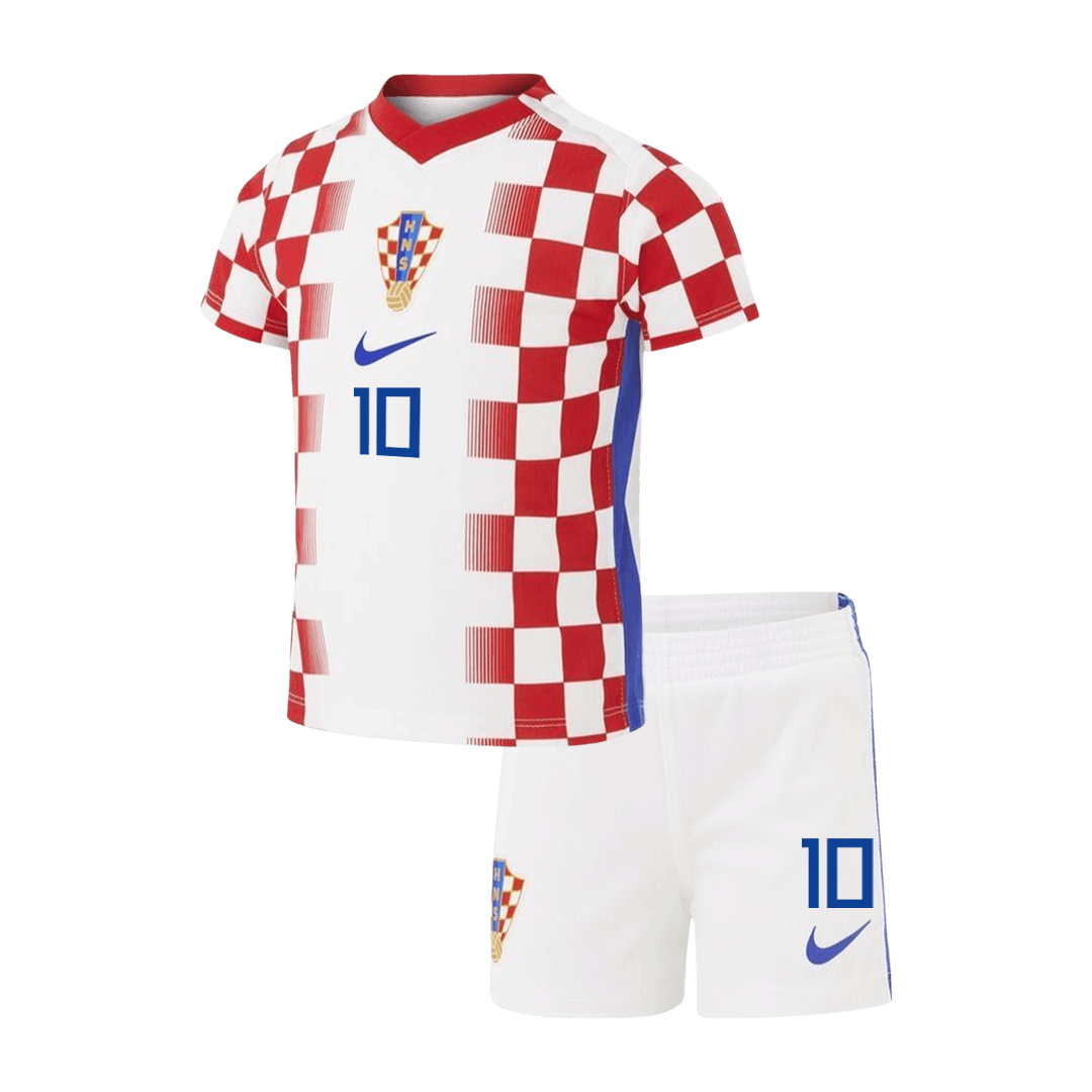 MODRIĆ #10 Croatia Kids Home Soccer Kit World Cup 2026 Red&White