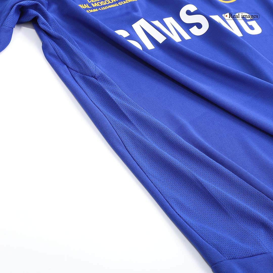 Retro Chelsea Mens Home Soccer Jersey UCL Final UCL 2008 Blue