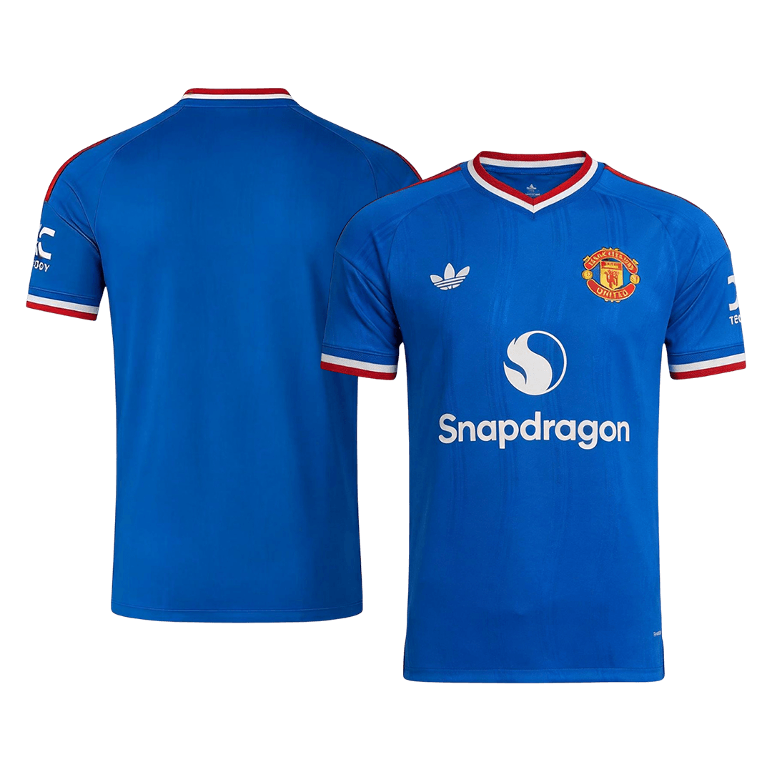 Manchester United Mens Away Soccer Jersey 2026/27 Blue - Player Version