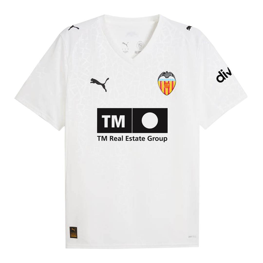 Valencia Mens Home Soccer Jersey 2025/26 White