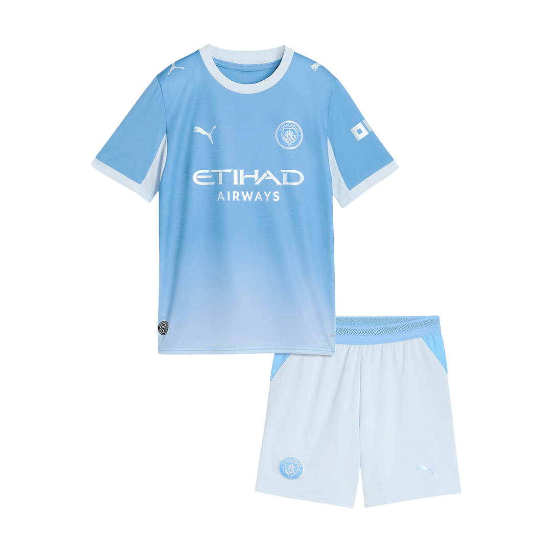 Manchester City Kids Home Soccer Kit 2026/27 Blue