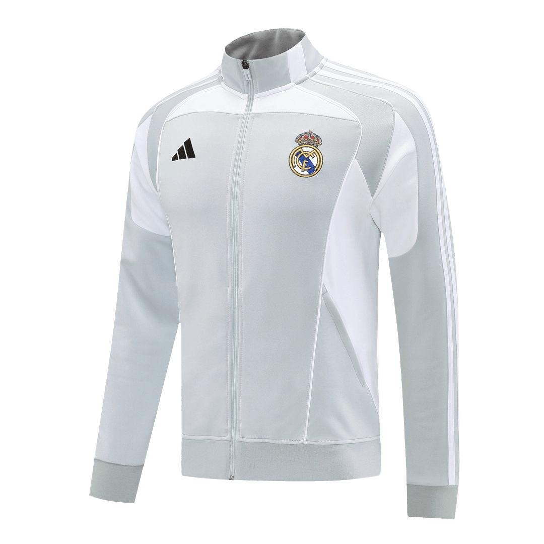 Real Madrid Mens Home Training Jacket 2025/26 Gray