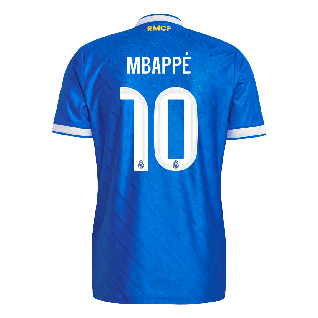 MBAPPÉ #10 Real Madrid Mens Third Away Soccer Jersey 2025/26 Blue - Player Version