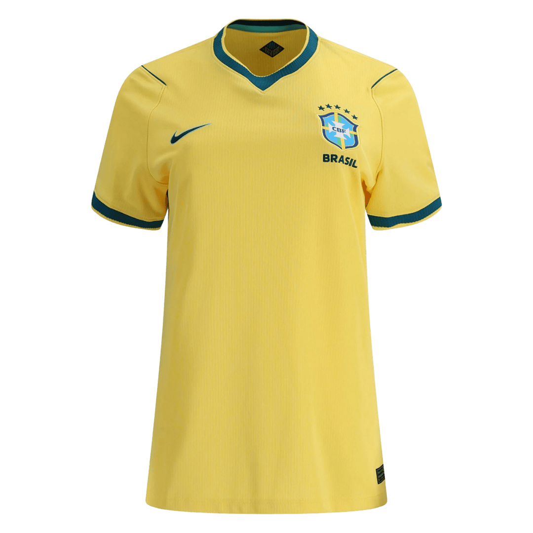 Brazil Womens Home Soccer Jersey World Cup 2026 Yellow