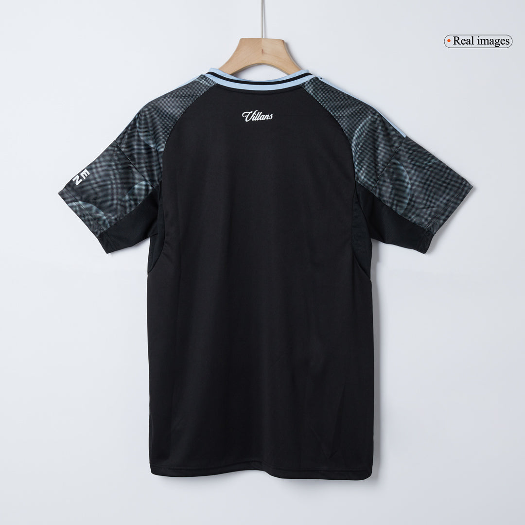 Aston Villa Mens Away Soccer Jersey 2025/26 Black