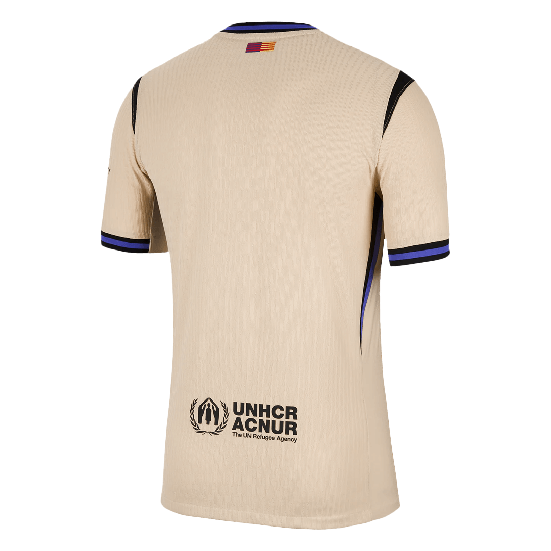 Barcelona Mens Away Soccer Jersey 2025/26 Yellow - Player Version