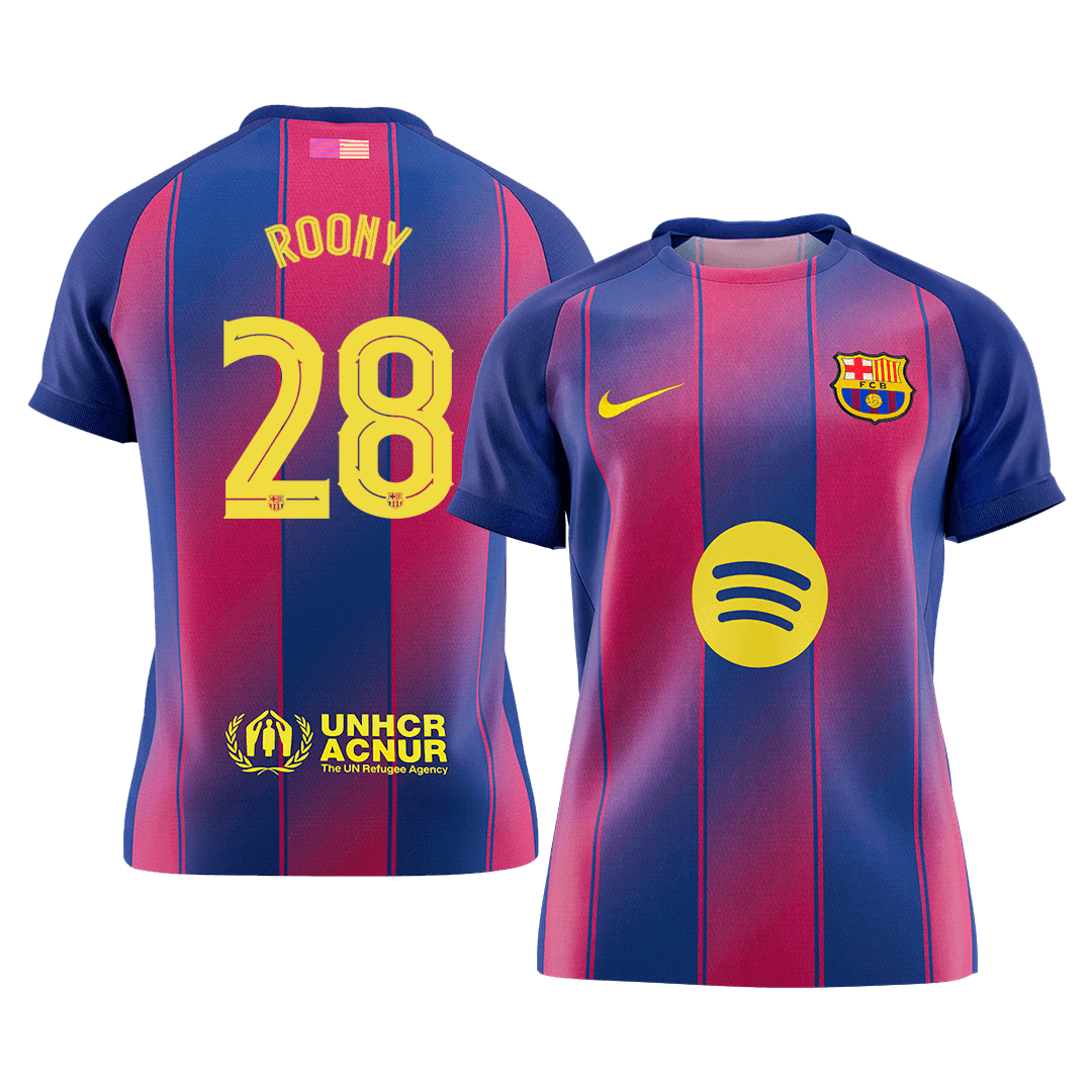 ROONY #28 Barcelona Mens Home Soccer Jersey UCL 2025/26 Red&Blue [PREMIUM]