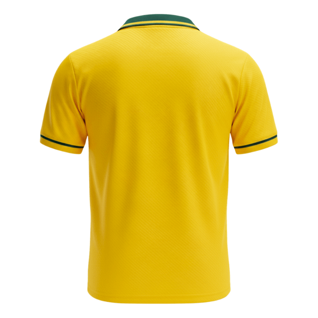 Retro Brazil Mens Home Soccer Jersey 1994 Yellow