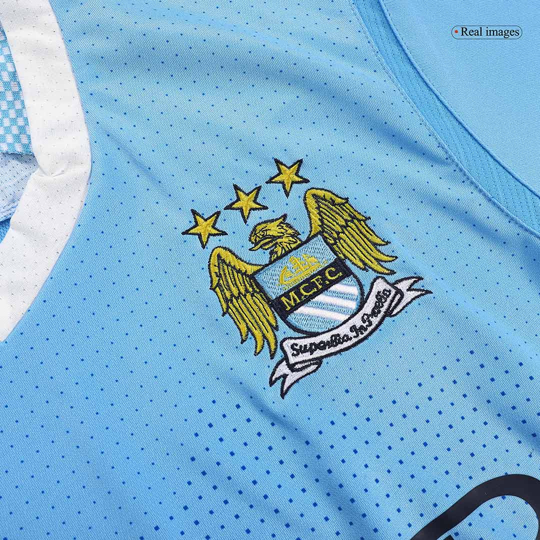 Retro Manchester City Mens Home Soccer Jersey 2011/12 Blue
