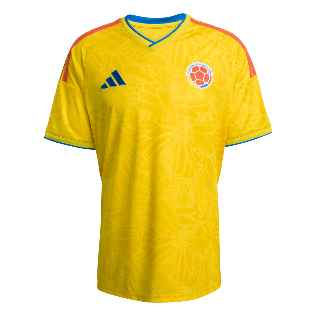Colombia Mens Home Soccer Jersey World Cup 2026 Yellow