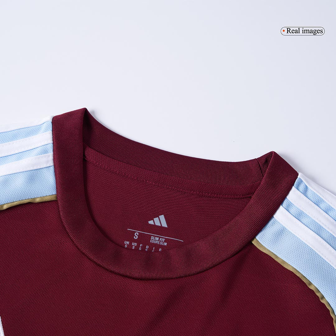Aston Villa Mens Home Soccer Jersey 2025/26 Red