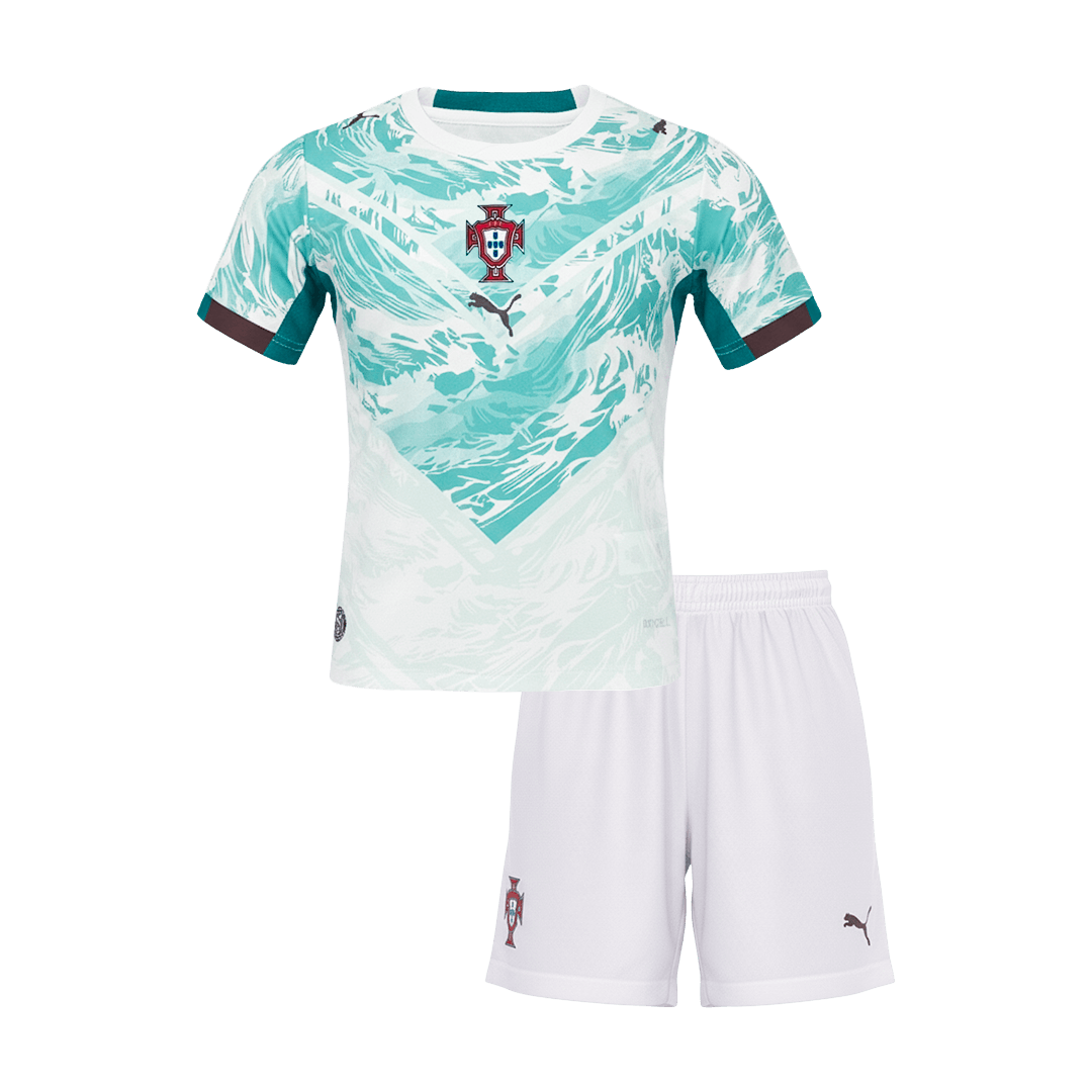Portugal Kids Away Soccer Kit World Cup 2026 White
