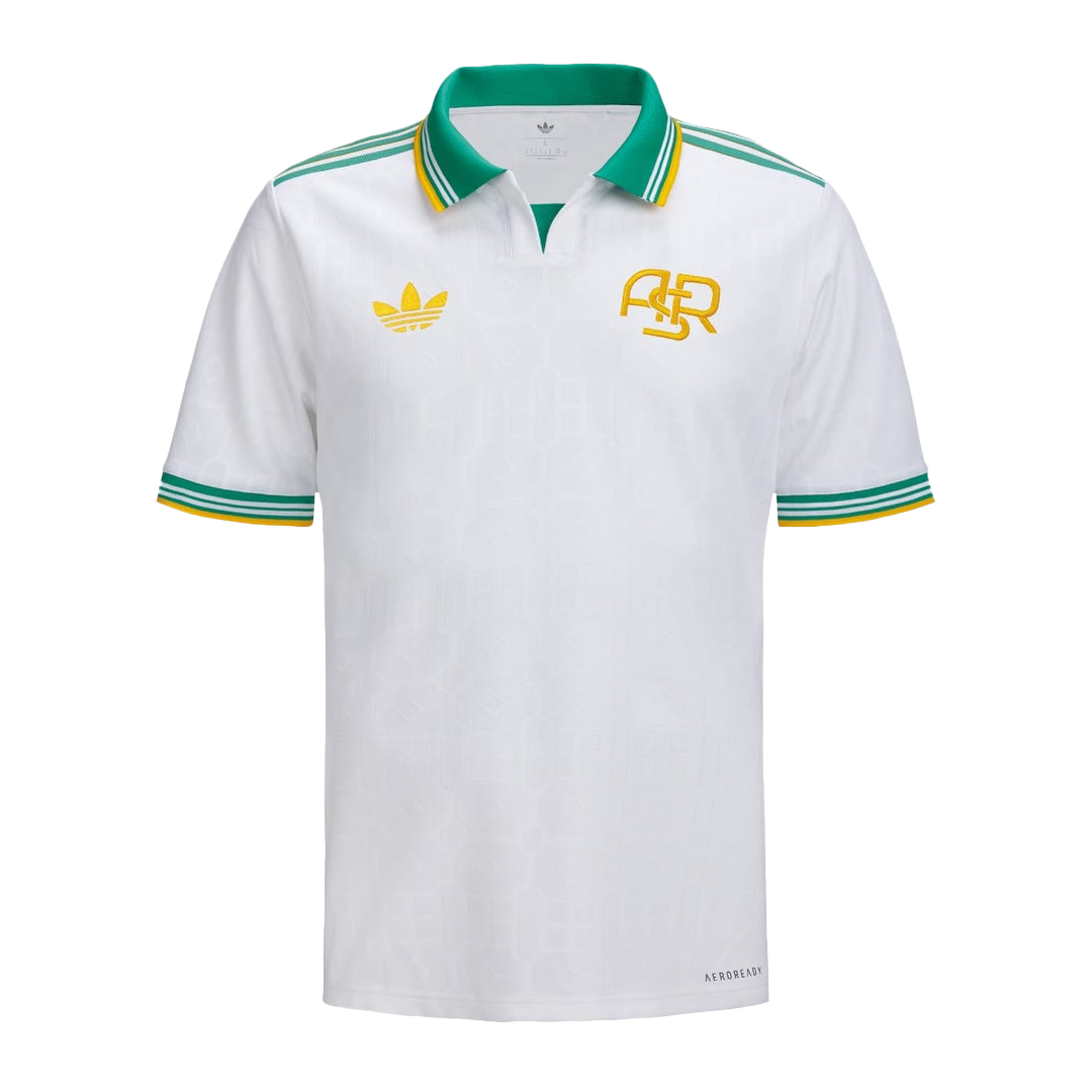 Roma Mens Third Away Soccer Jersey 2025/26 White