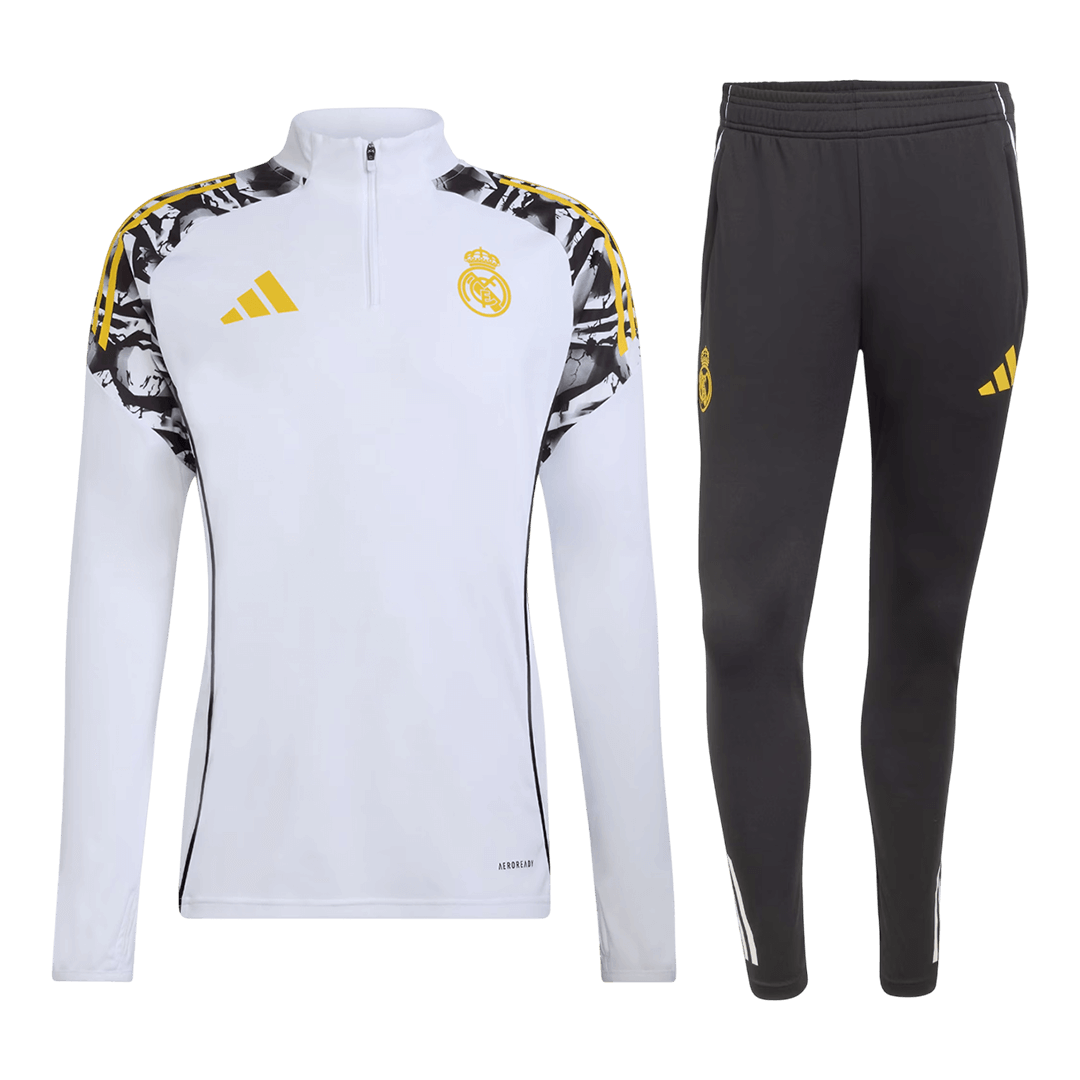 Real Madrid Kids Training Tracksuit Kit 2025/26 White
