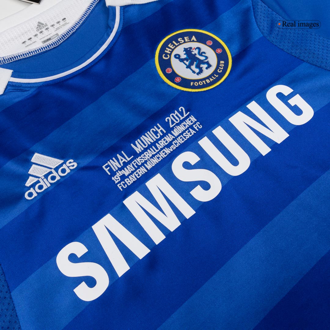 Retro Chelsea Mens Home Long Sleeve Soccer Jersey 2011/12 Blue