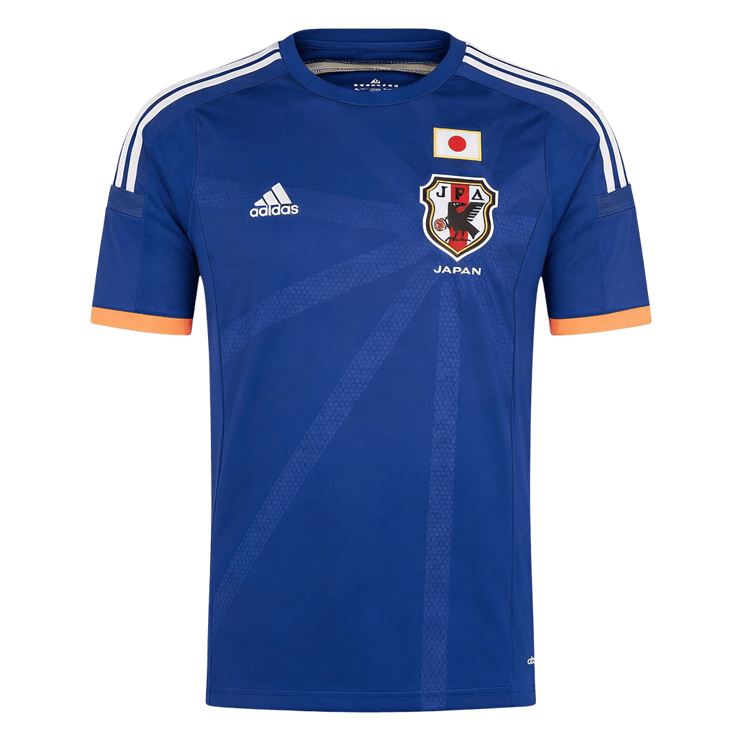 Retro Japan Mens Home Soccer Jersey World Cup 2014 Blue
