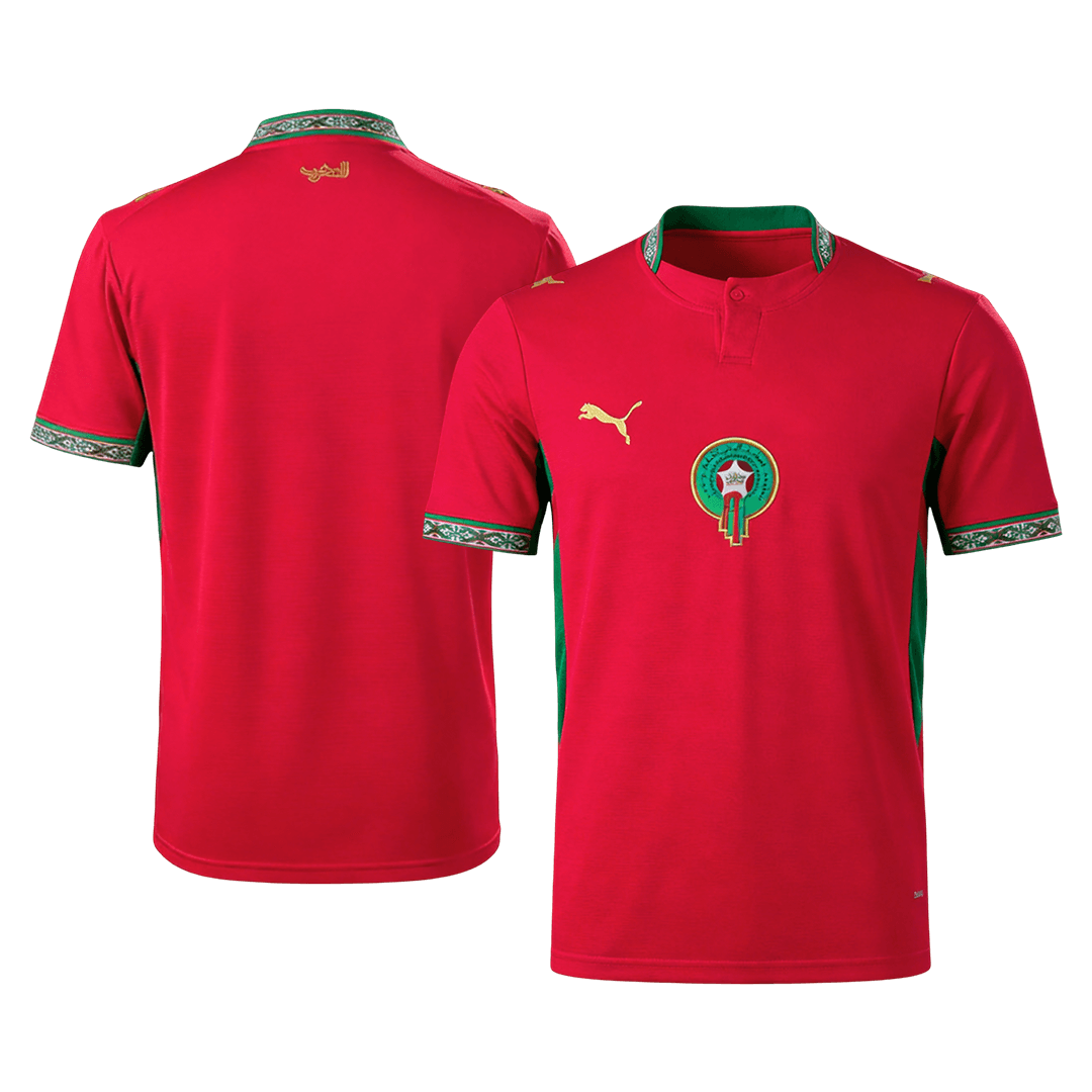 Morocco Mens Home Soccer Jersey World Cup 2026 Red
