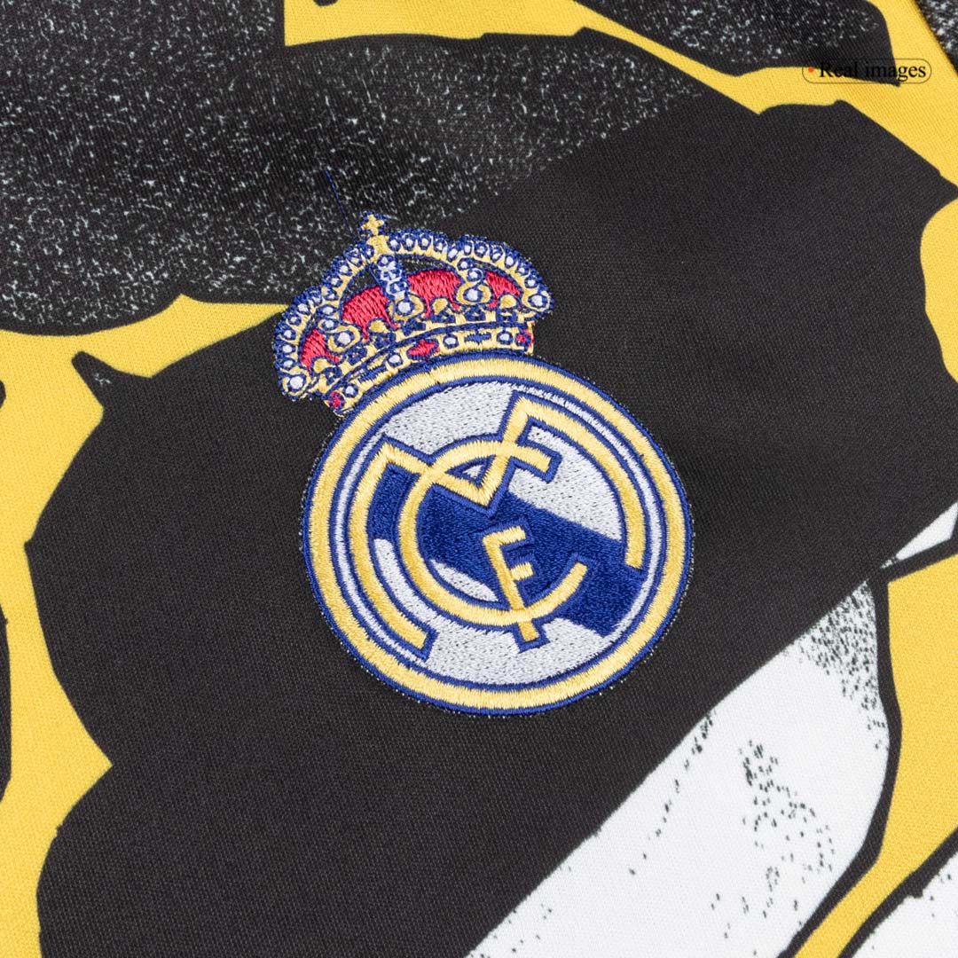 Real Madrid Mens Long Sleeve Soccer Jersey 2025/26 Black