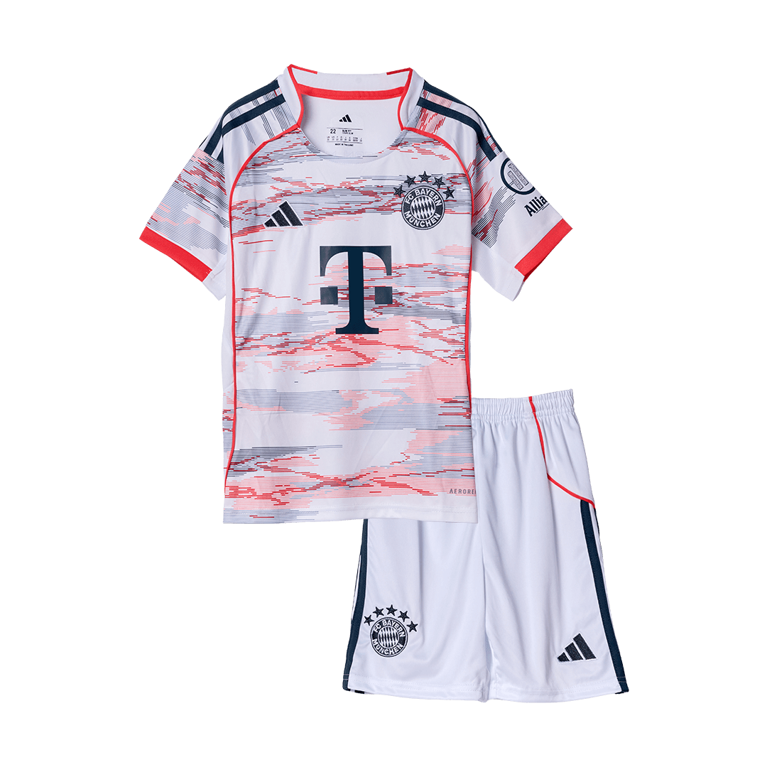 Bayern Munich Kids Away Soccer Kit 2025/26 White