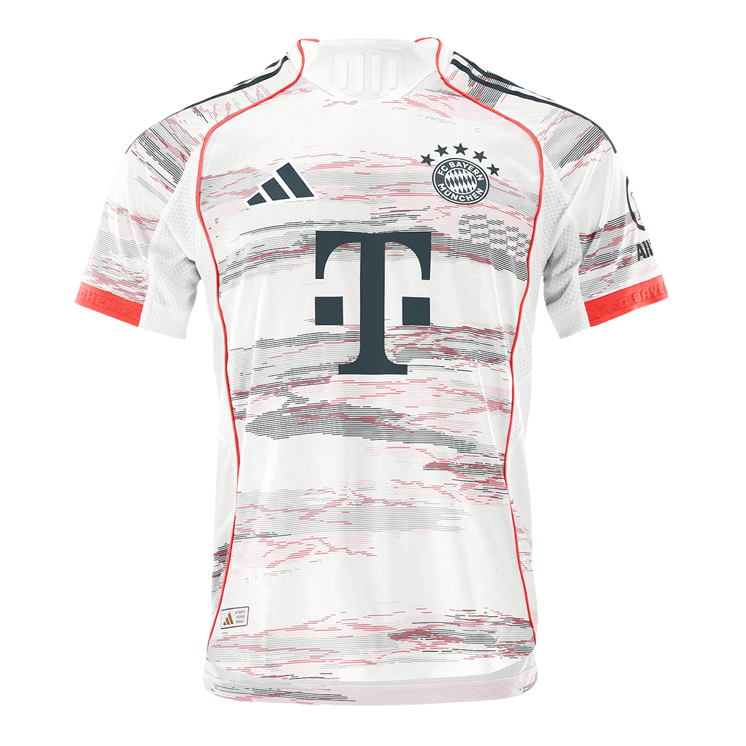 KANE #9 Bayern Munich Mens Away Soccer Jersey 2025/26 White - Player Version