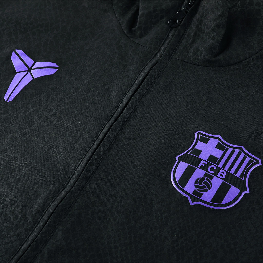 Barcelona Mens Windbreaker Jacket 2025/26 Black