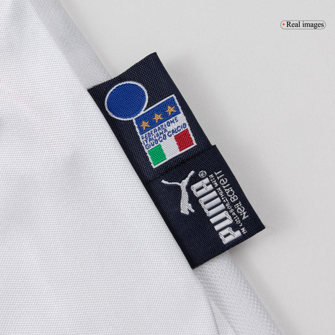 Retro Italy Mens Away Soccer Jersey 2004 White