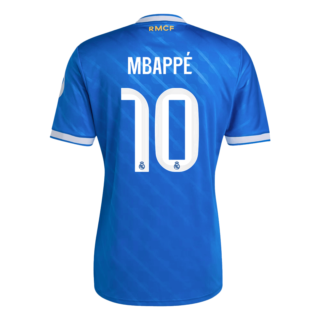 MBAPPÉ #10 Real Madrid Mens Third Away Soccer Jersey 2025/26 Blue