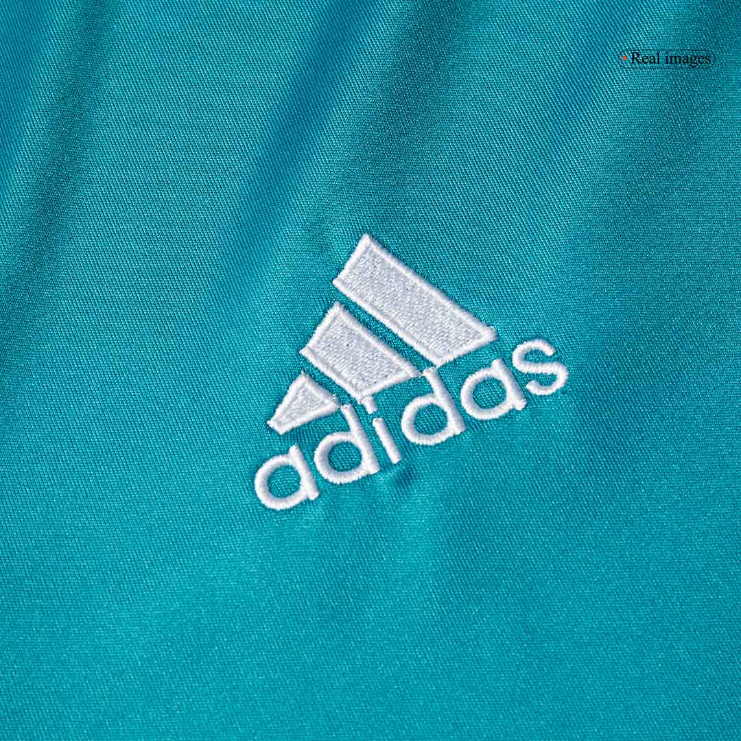 Retro Real Madrid Mens Third Away Soccer Jersey 2017/18 Blue