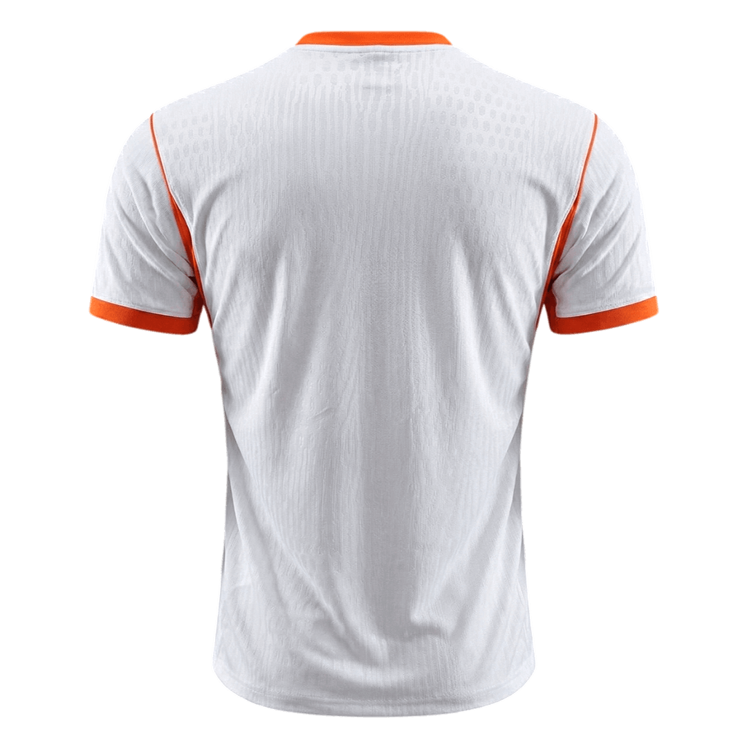 Netherlands Mens Away Soccer Jersey World Cup 2026 White - Player Version