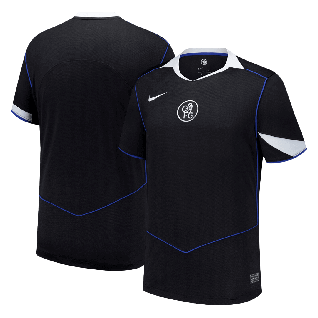 Chelsea Mens Third Away Soccer Kit 2025/26 Black