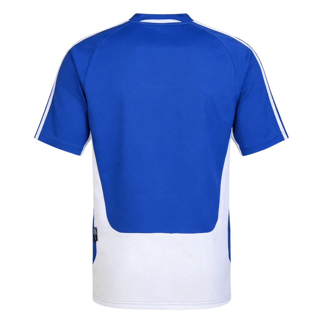 Retro Greece Mens Home Soccer Jersey 2004 Blue