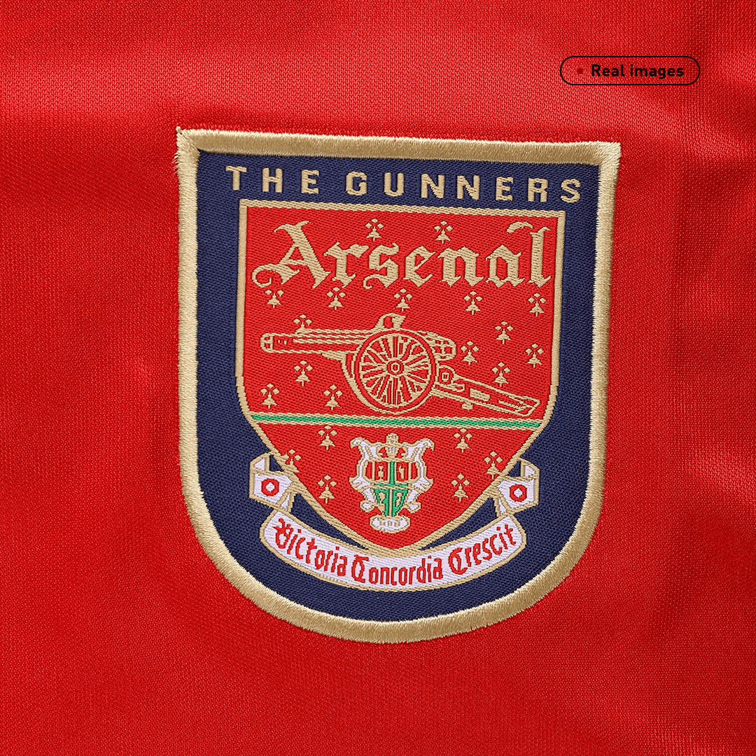 Retro Arsenal Mens Home Soccer Jersey 1998/99 Red&White