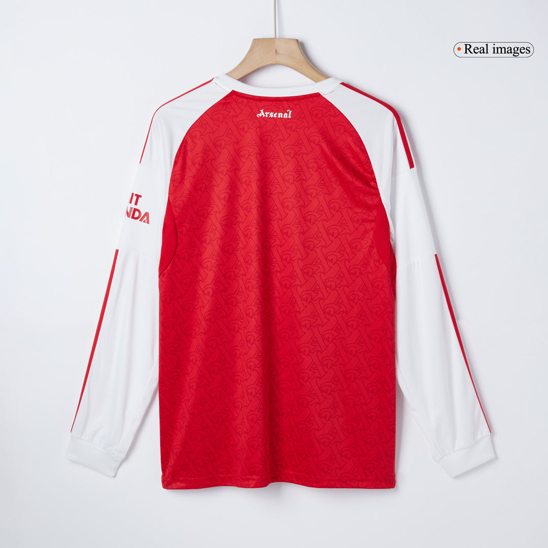 Arsenal Mens Home Long Sleeve Soccer Jersey 2025/26 Red