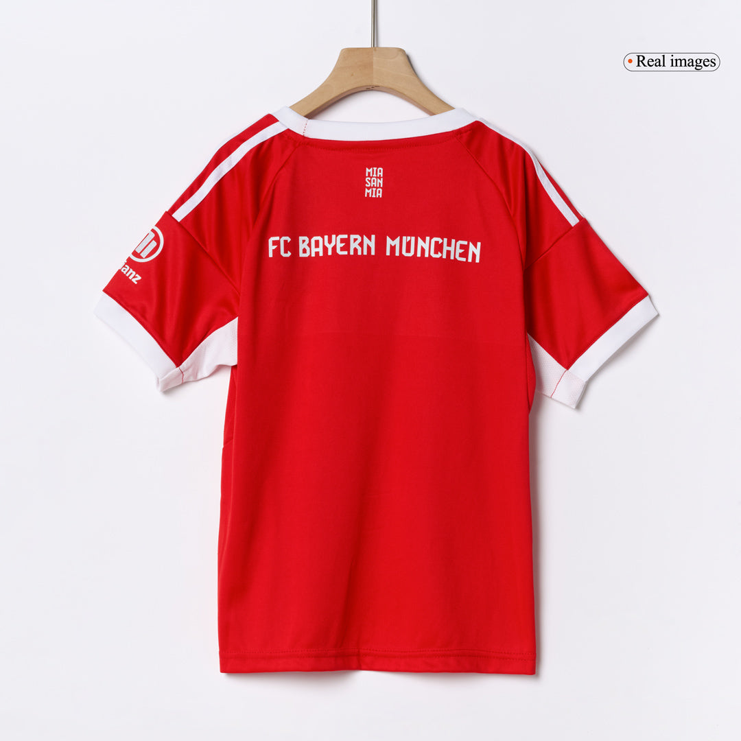 Bayern Munich Kids Home Soccer Kit 2025/26 Red