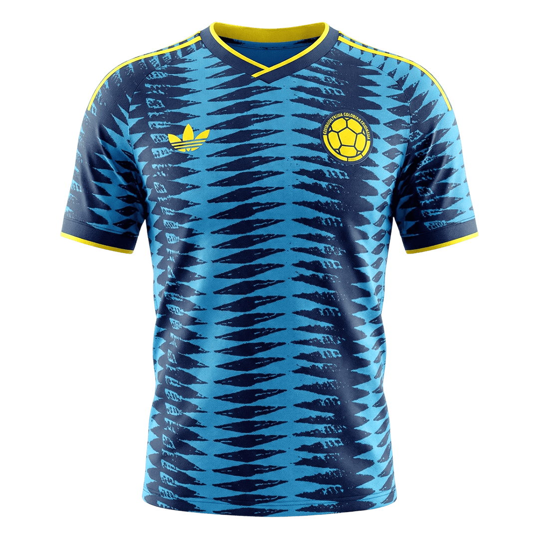 Colombia Mens Away Soccer Jersey World Cup 2026 Blue - Player Version