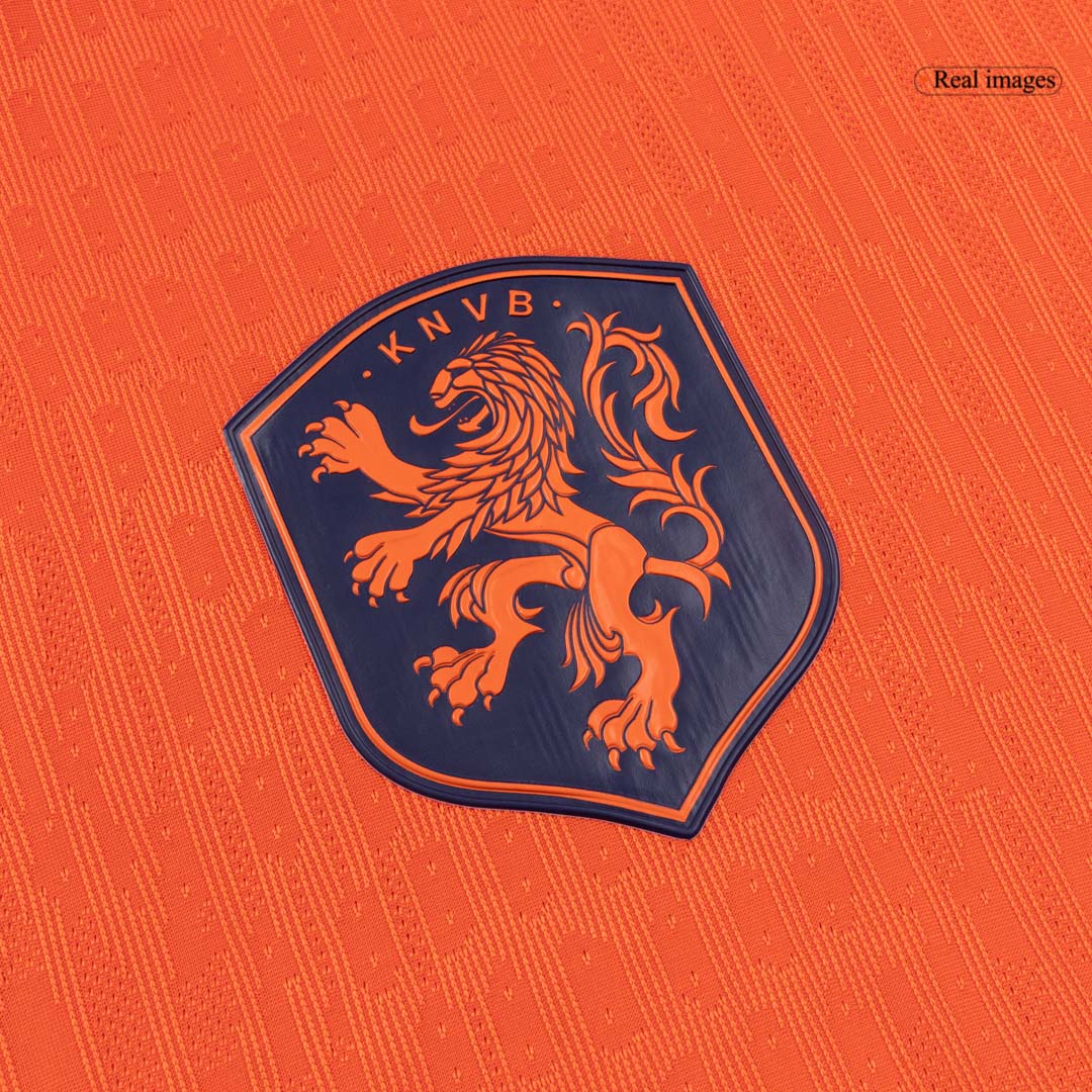 Netherlands Mens Home Soccer Jersey World Cup 2026 Orange - Player Version